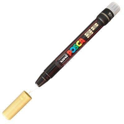 Caneta Posca Ponta de Pincel PC-F350 Ouro